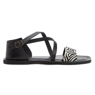 Women's Sandals APIA Zebra Nero/Wht/Blk