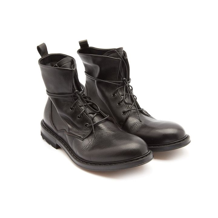 Lace Up Boots 665 Nero-000-013078-20