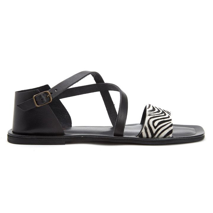Sandals Zebra Nero/Wht/Blk-000-012731-20