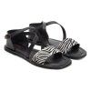 Sandals Zebra Nero/Wht/Blk-000-012731-01