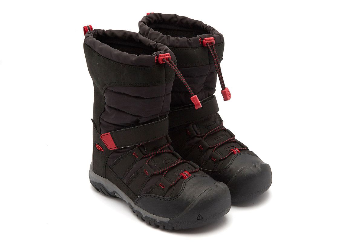 Kid's Insulated Boots KEEN Winterprort Neo Dt Wp Bkl/Red