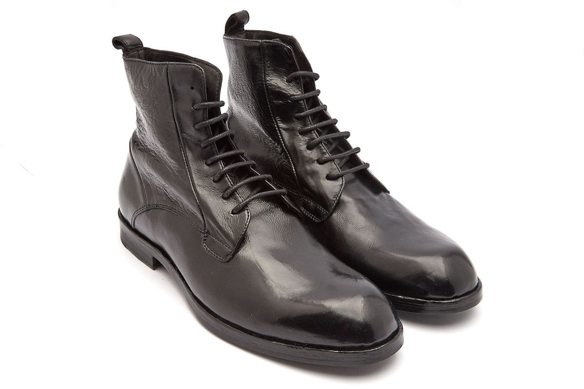Men's Lace Up Ankle Boots APIA Romuald Nero