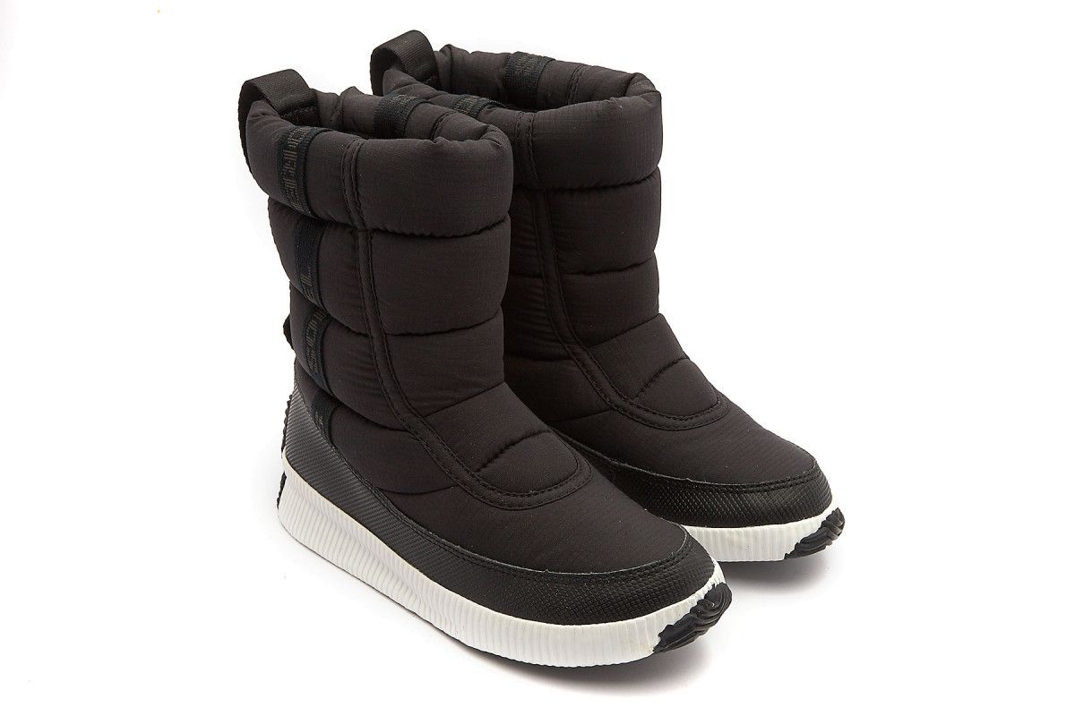 Women's Insulated Boots SOREL Out N About Puffy Mid Black | Apia