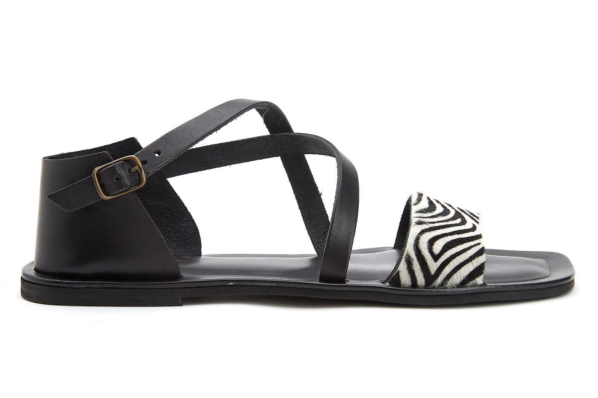 Women's Sandals APIA Zebra Nero/Wht/Blk