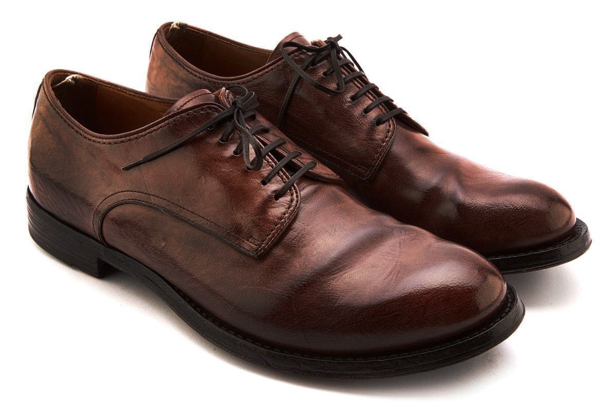 Officine Creative Leather Lace-up Shoes in Dark Brown for Men Mens Shoes Lace-ups Oxford shoes Brown 