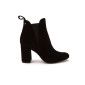 Women's Heeled Chelsea Boots APIA Adua 101 Camoscio Nero