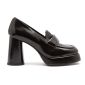 Women's Loafers Platform Block Heels APIA Enia Nero